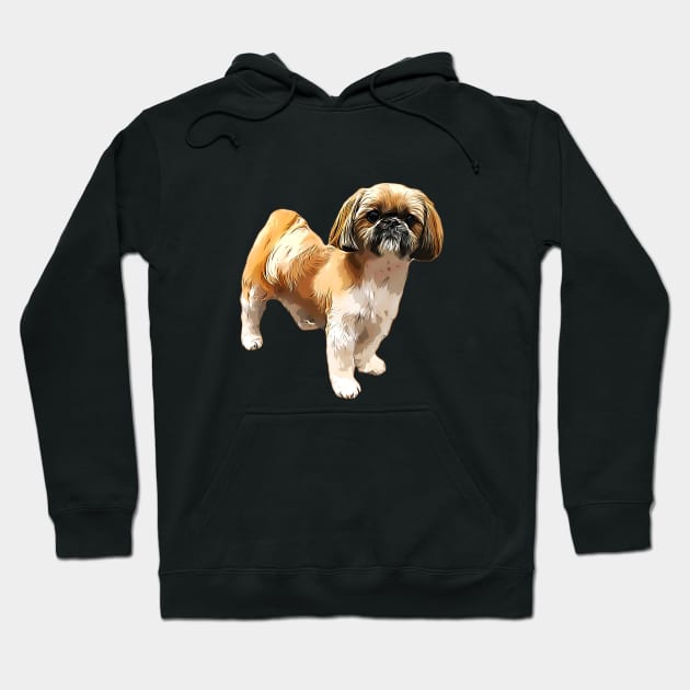 Shih Tzu Standing Hoodie by ElegantCat